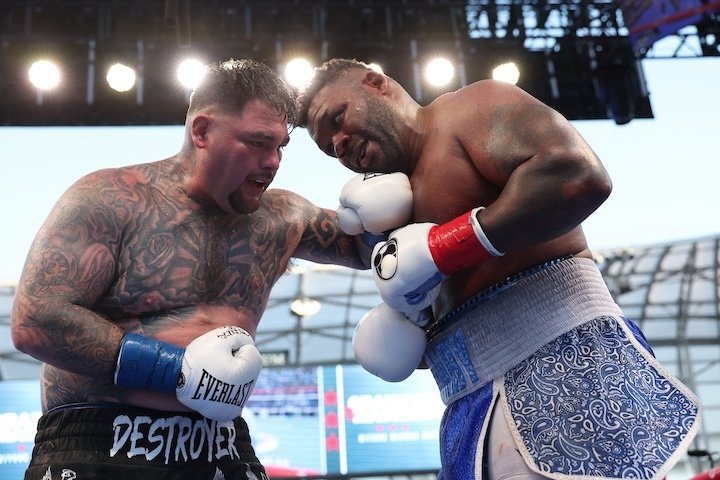 Andy Ruiz, after losing weight, dreams of an Anthony Joshua 'eight-pack' 'THEY CANNOT ESCAPE ME' Lester Martinez CALLS OUT Canelo vs. Mbilli winner after Luka Plantic win