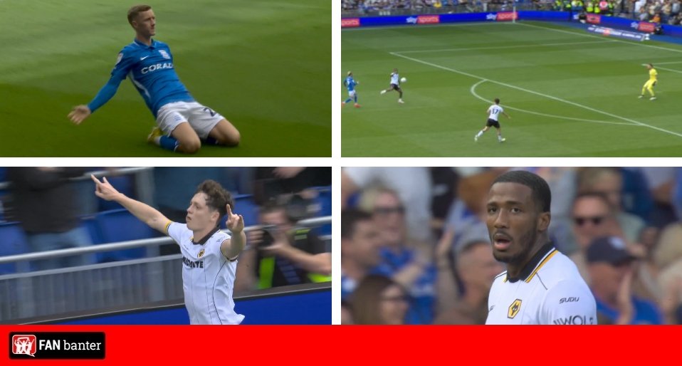 Birmingham and Wolves play out thriller including stunning strike and bizarre own goal Birmingham and Wolves play out thriller including stunning strike and bizarre own goal