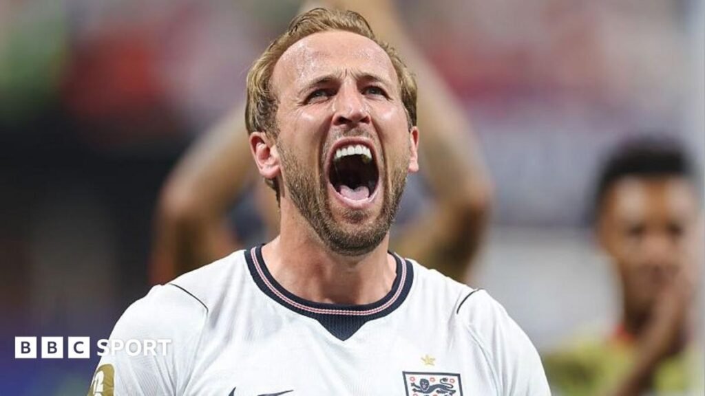 Can Harry Kane buck Ballon d’Or World Cup history? Harry Kane celebrating for England