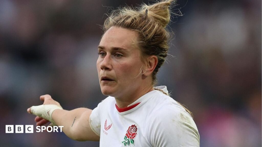 England rugby union: Captain Meg Jones calls for fertility support Meg Jones playing for England