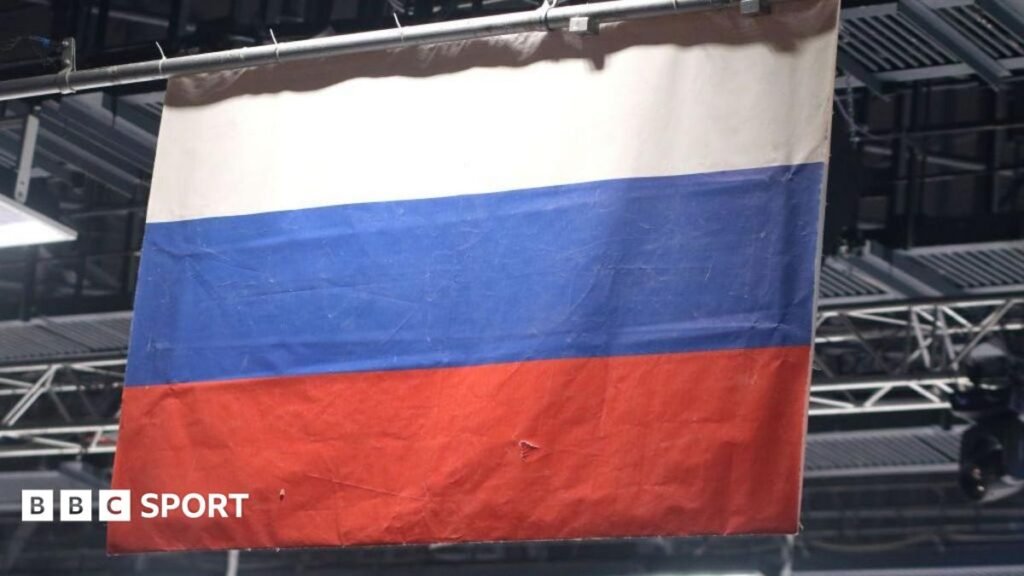The flag of Russia