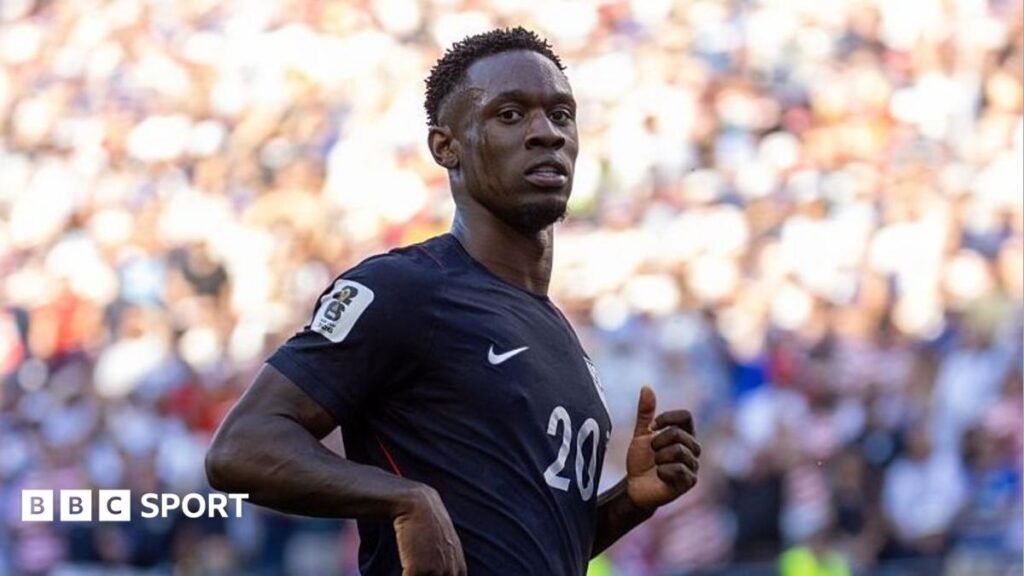 Folarin Balogun playing for the United States