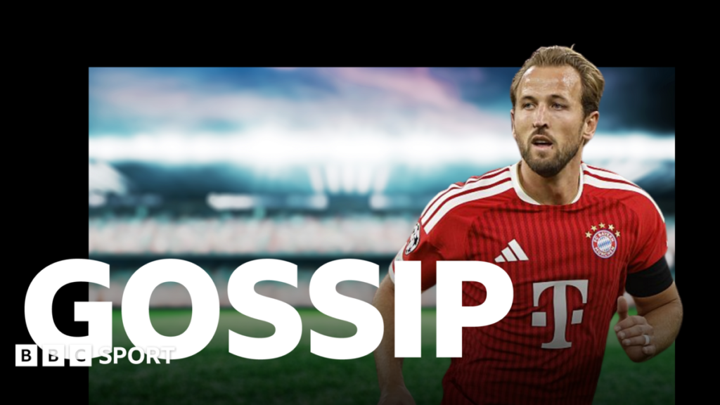 Football gossip: Kane, Haaland, Woltemade, Branthwaite, Gibbs-White, Rodri, Raphinha Noni Madueke behind a gossip graphic