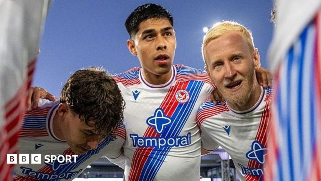 Football scouting: Hidden gems and the race to discover emerging talent Dario Osorio in a Crystal Palace huddle