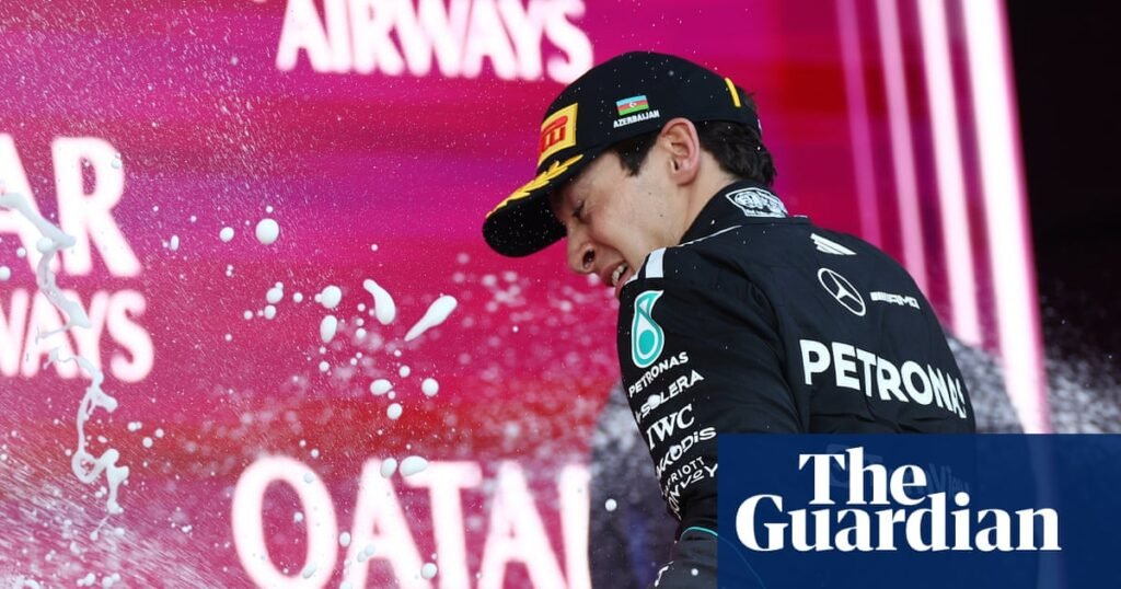 George Russell holds off Max Verstappen to win eventful F1 Azerbaijan GP | Formula One 2026 George Russell holds off Max Verstappen to win eventful F1 Azerbaijan GP | Formula One 2026