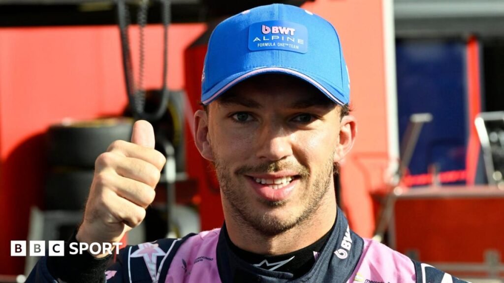 Italian Grand Prix: Pierre Gasly has George Russell covered at Monza in biggest surprise pole in years Pierre Gasly gives a thumbs-up at the camera after taking pole position for the Italian Grand Prix