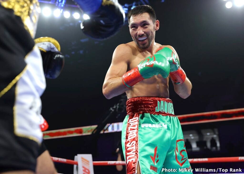 Janibek Corners Hamzah Sheeraz Before WBO Deadline Image: Janibek Corners Hamzah Sheeraz Before WBO Deadline
