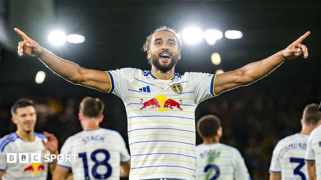 Leeds 4-1 Newcastle: Is ‘unplayable’ Calvert-Lewin in line for England recall? Dominic Calvert-Lewin celebrates after scoring for Leeds United against Newcastle United