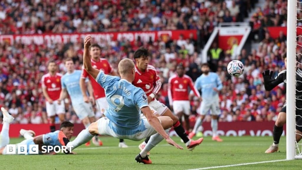 Man Utd: Michael Carrick has faith in VAR despite derby blunder Manchester City striker Erling Haaland scores against Manchester United