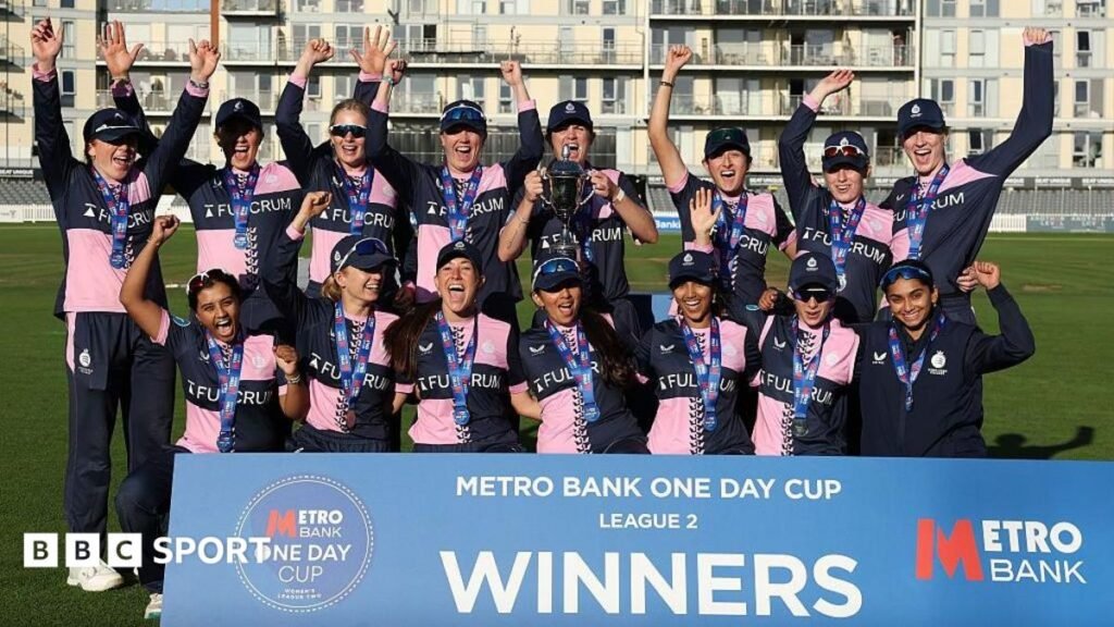 Saskia Horley hits century as Middlesex beat Glamorgan in One Day Cup final Middlesex celebrate with the One Day Cup League Two trophy
