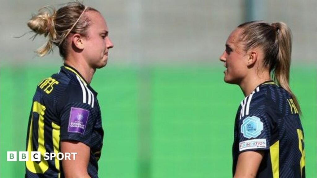Scotland recall Sam Kerr & Martha Thomas for World Cup play-offs Martha Thomas (left) and Sam Kerr (right) celebrate for Scotland