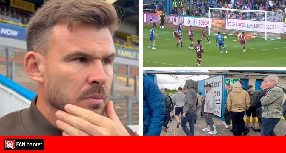Scunthorpe fans leave on the 68th minute after their side concede four goals at Carlisle Scunthorpe fans leave on the 68th minute after their side concede four goals at Carlisle
