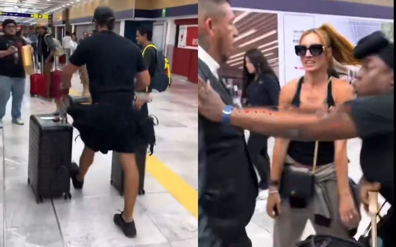 Seth Rollins and Becky Lynch Mobbed by Fans at Mexico City Airport Seth Rollins and Becky Lynch Mobbed by Fans at Mexico City Airport