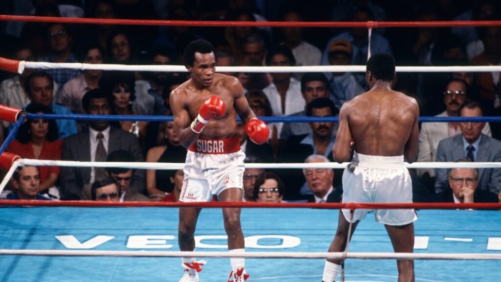 Sugar Ray Leonard Wrenches Glory From Thomas Hearns Image: Sugar Ray Leonard Wrenches Glory From Thomas Hearns