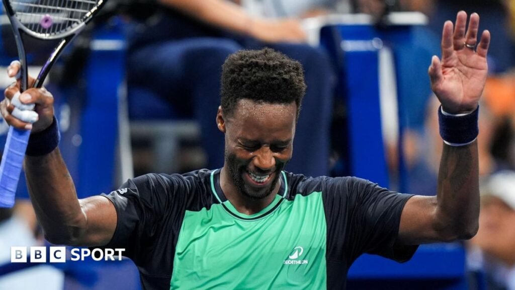 US Open 2026: Gael Monfils wins on 40th birthday to reach New York second round Gael Monfils thanks the US Open crowd for their support