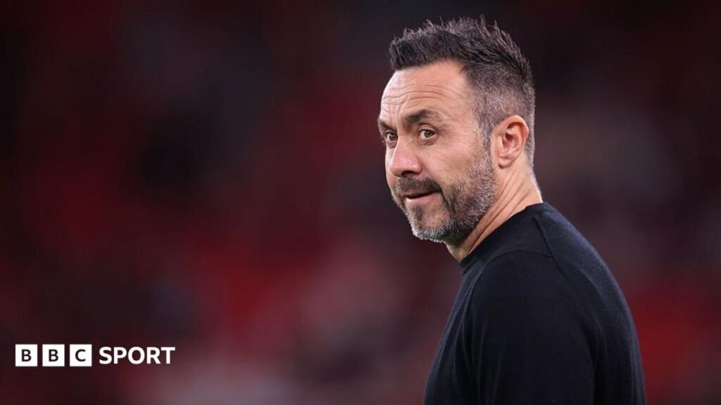 Image of Spurs' boss Roberto De Zerbi