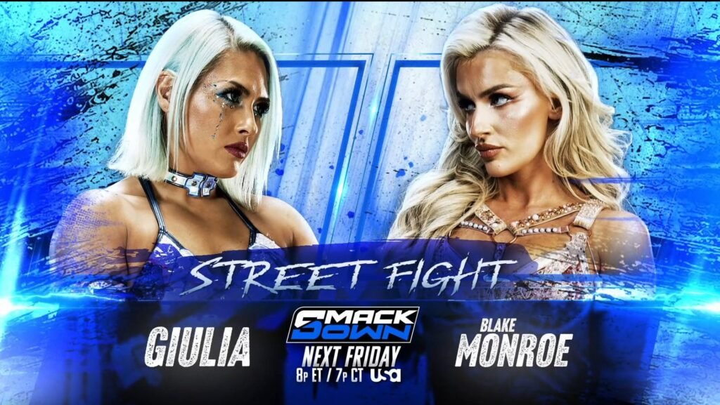 Blake vs. Giulia Street Fight Plus WWE Women’s Tag Team Titles Match Set For Next Week