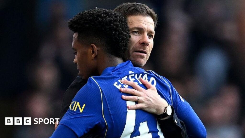 Chelsea 2-0 Man Utd: Estevao Willian and Morgan Rogers bring X-factor in Premier League win Xabi Alonso hugs Estevao Willian