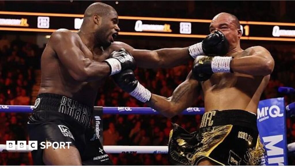Daniel Dubois faces off with Fabio Wardley