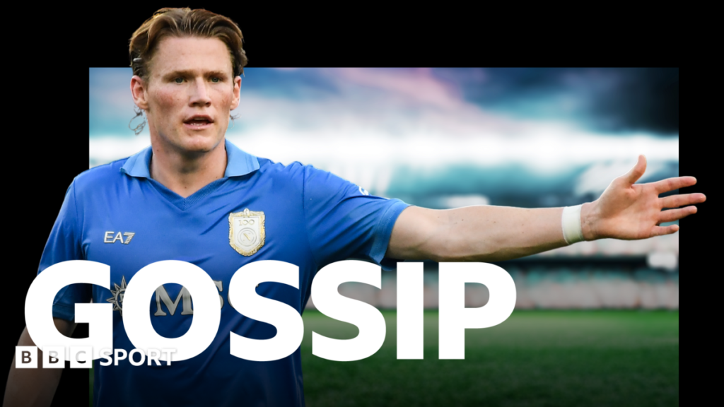 Football gossip: McTominay, Olise, Gabriel, De Jong, Quansah, Woltemade Daily Mirror back page