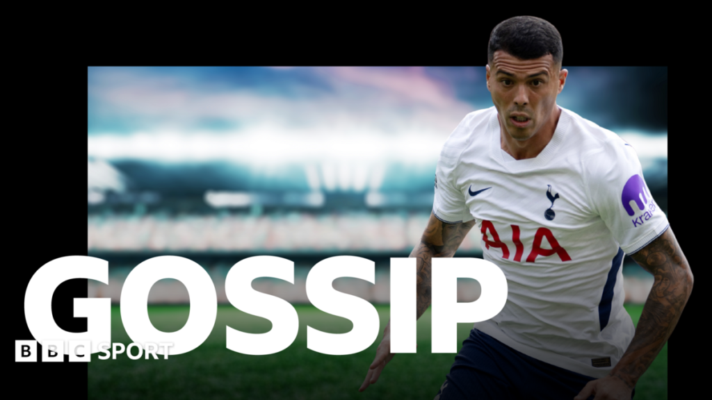 Football gossip: Porro, Beljo, De Jong, Frank, Diouf, Banjaqui, Alvarez, Olmo, Kalulu, Franca A graphic of Premier League players from every team in the division in 2025-26 season, with the Premier League trophy in front of them.