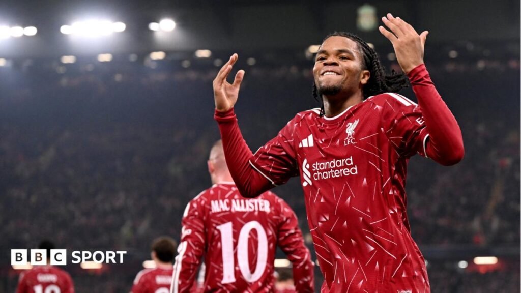 Liverpool 4-3 Villarreal: Rio Ngumoha shines in comeback win Rio Ngumoha walks off to a standing ovation from the Anfield crowd.