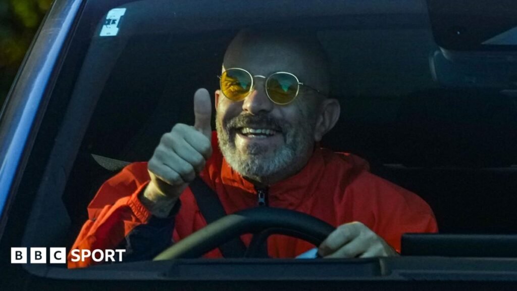 Man City charges: Enzo Maresca tells players to be positive as they return to training Manchester City manager Enzo Maresca gives a thumbs-up as he arrives at the City Football Academy in his car