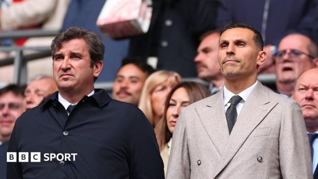 Manchester City: Rival clubs want more than relegation from the Premier League Manchester City CEO Ferran Soriano and chairman Khaldoon Al Mubarak watch on from the stands before kick-off at the 2026 FA Cup final