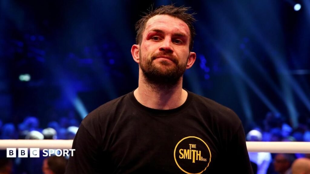 Paul Smith: Fighters are being ‘exploited and forgotten’ in a failing system, says former boxer British boxer Paul Smith pictured in a T-shirt in a boxing ring