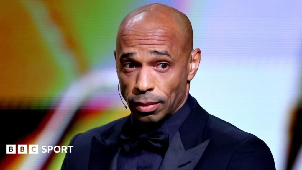 Thierry Henry during the 2026 Ballon d'Or ceremony