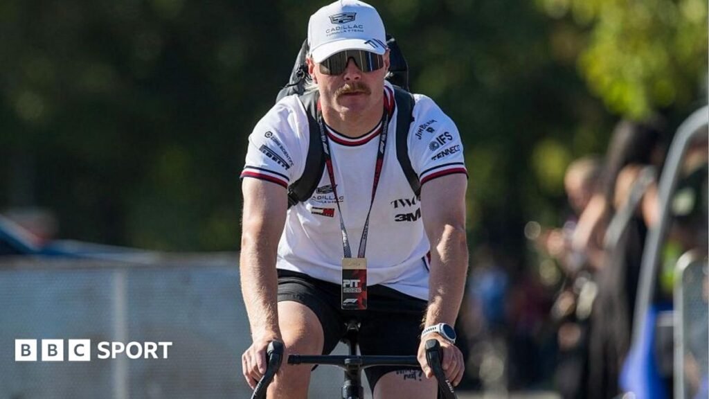 Valtteri Bottas: Cadillac driver to cycle to Singapore from Kuala Lumpur Valtteri Bottas cycling on the track before a Formula 1 race