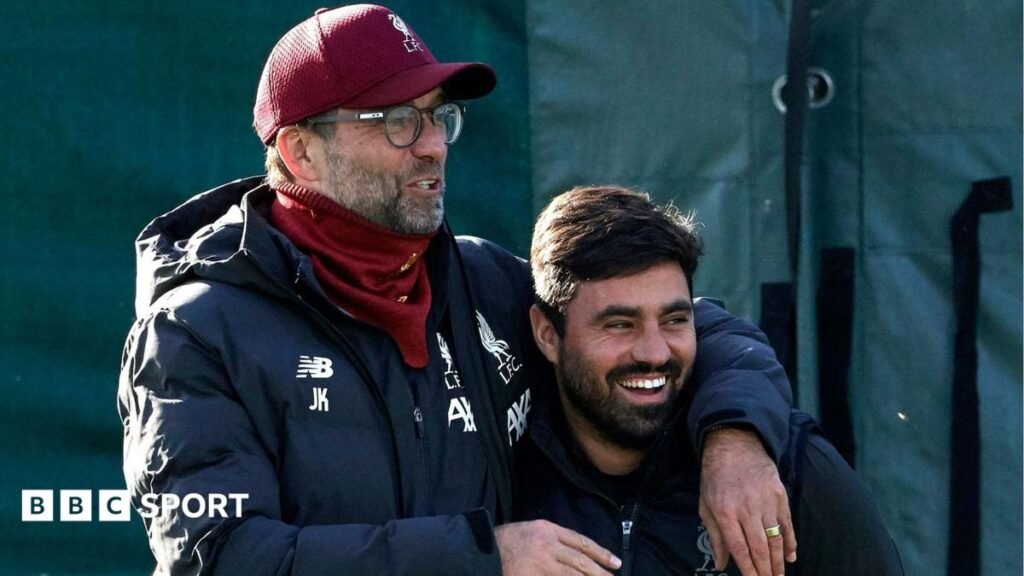 Jurgen Klopp and Vitor Matos