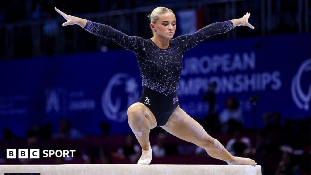 World Gymnastics Championships: Great Britain stars compete for Olympic places – how to watch, team details Ruby Evans competing on the balance beam in the 2026 European Championships